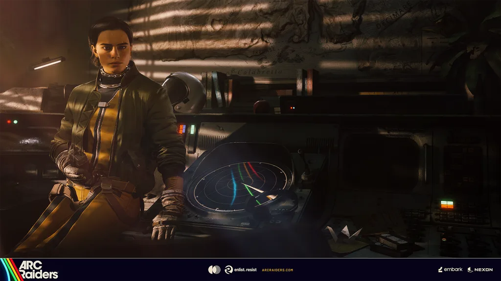 ARC Raiders trader and workshop scene from official game artwork